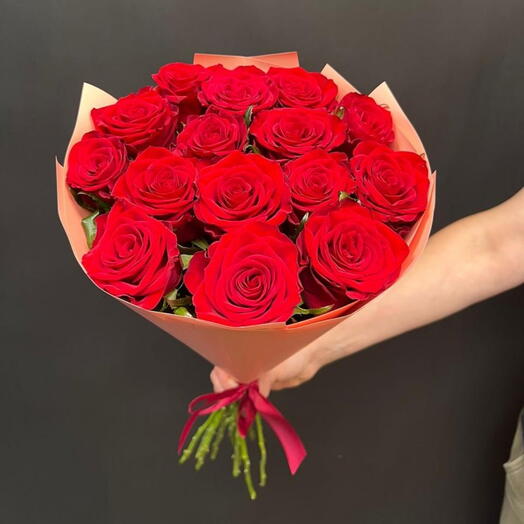 15 red roses Bunch