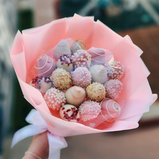 Букет клубника в шоколаде 💐18