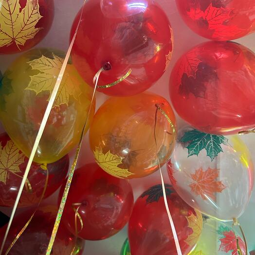 Шарики «Осенние листья» , 15 штук