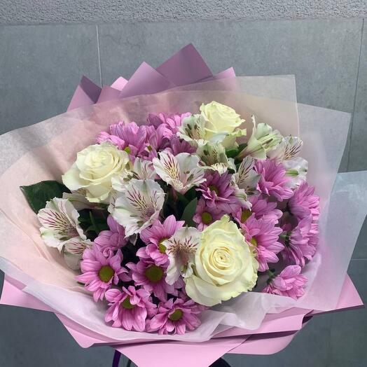 The bouquet is delicate