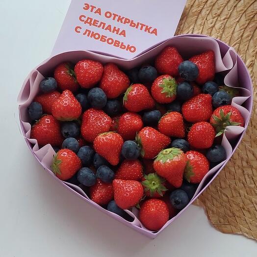 A box of fresh berries