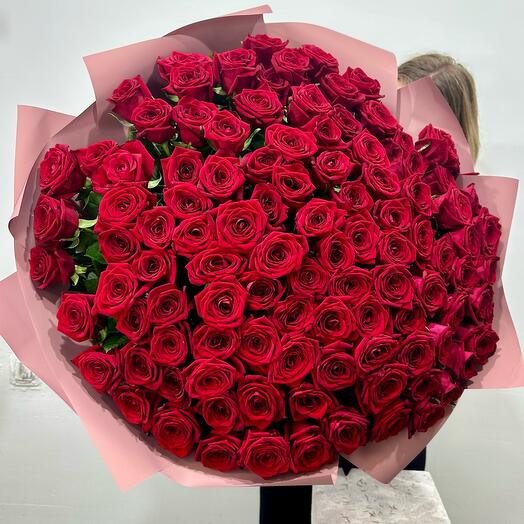 101 красная роза «Моя дорогая»♥️