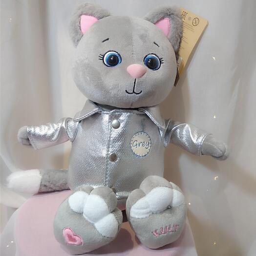 Мягкая игрушка кот Грей