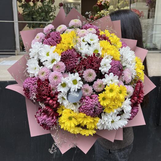 Chrysanthemum big bouquet