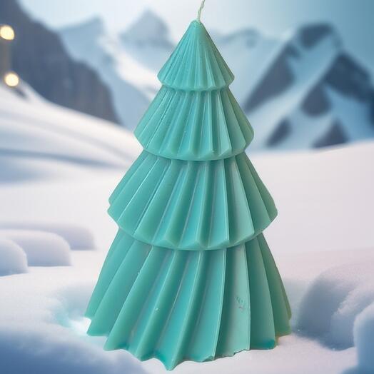 Свеча Ёлочка из оливкового воска