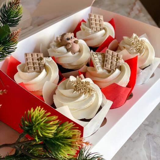 Капкейки зимние