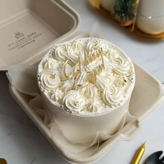 ПП бенто торт новогодний СНЕЖИНКА