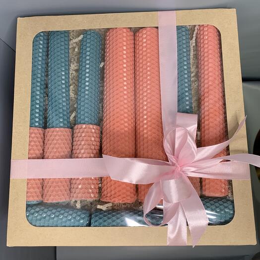 Большой набор аромасвечей «груша и фрезия»