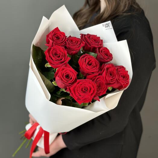 Red rose, 11 pcs