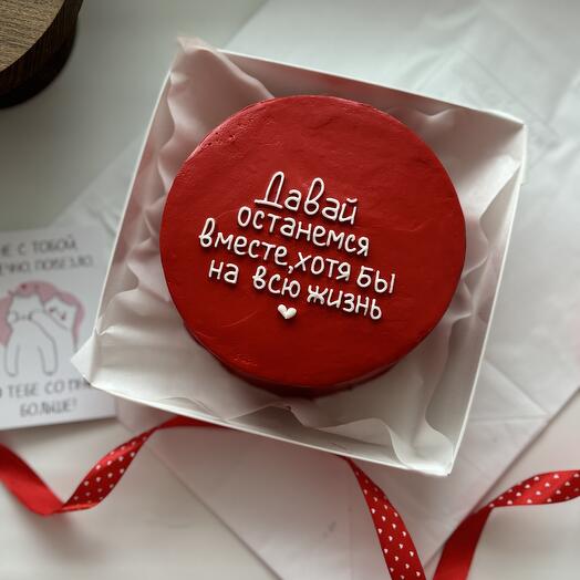Бенто торт на 14 февраля