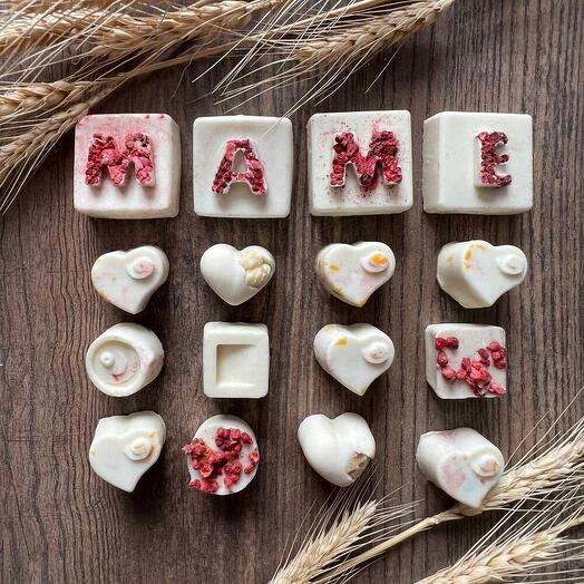 Подарок маме Шоколадные конфеты ручной работы для мамы