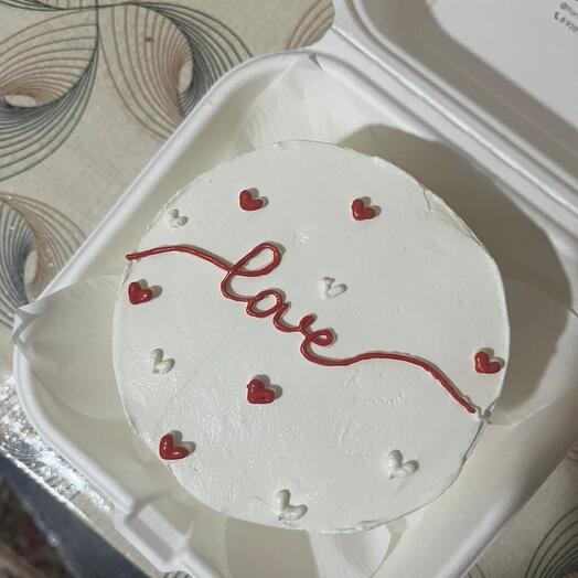 Бенто торт love ️ подарок к цветам на 8 марта