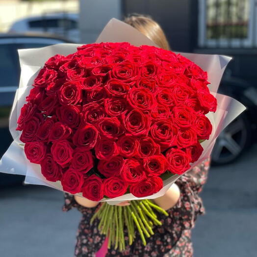 75 Red Roses Bouquet