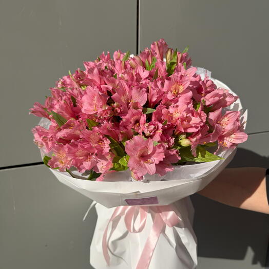 Букет из альстромерий - "Розовый шик"