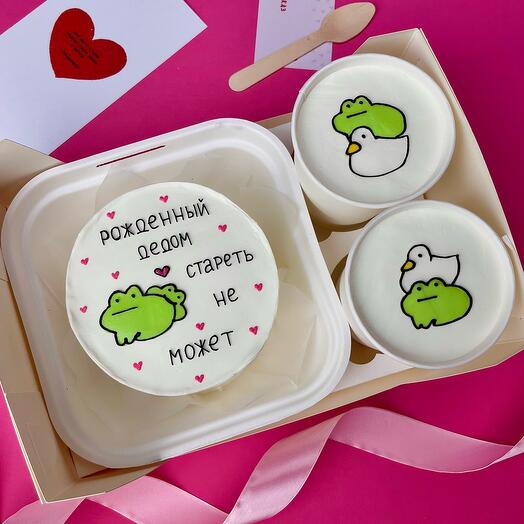 Набор бенто + 2 cakes to go с лягушками и уточками