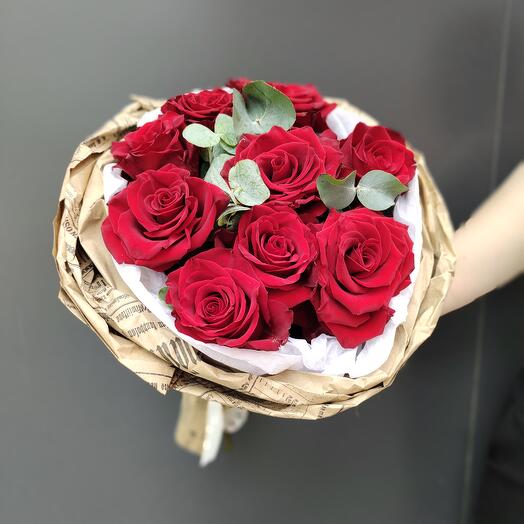 Букет с красной розой