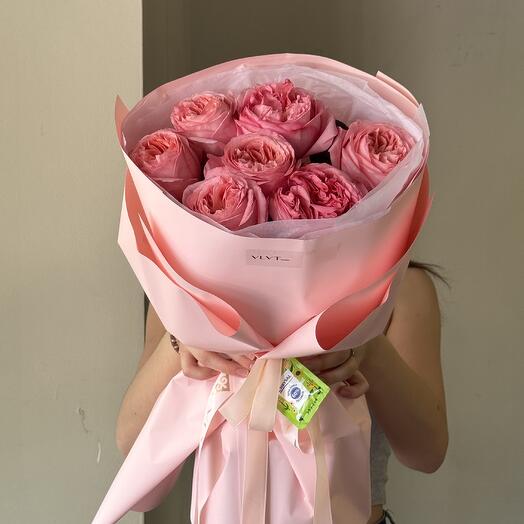 7 роз Pink Expression