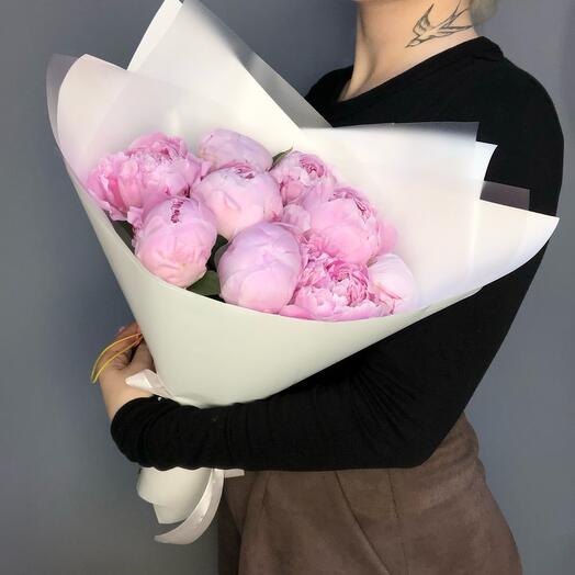 Пионы Сара Бернард в оформлении импорт