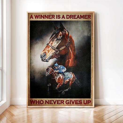 Интерьерный постер "Лошади" винтажная картина 02-0147