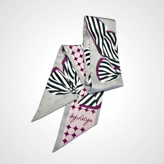 Лента твилли 150х10см серебристая