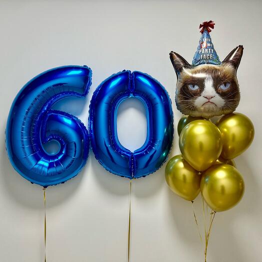 Шары на 60 лет ширики на юбилей
