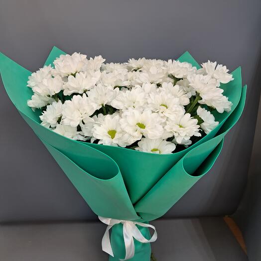 Букет "ТИФФАНИ " букет из 7-ми кустовых хризантем