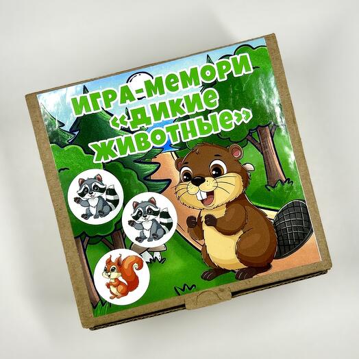 Игра Мемори дикие животные