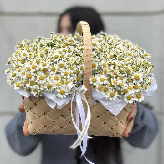 Корзинка из летних солнечных ромашек 🌼