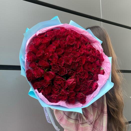 Букет из 101 красной розы