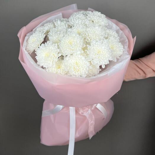 Букет белых хризантем