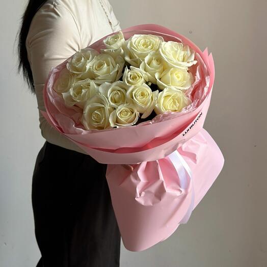 Букет "15 белых роз"