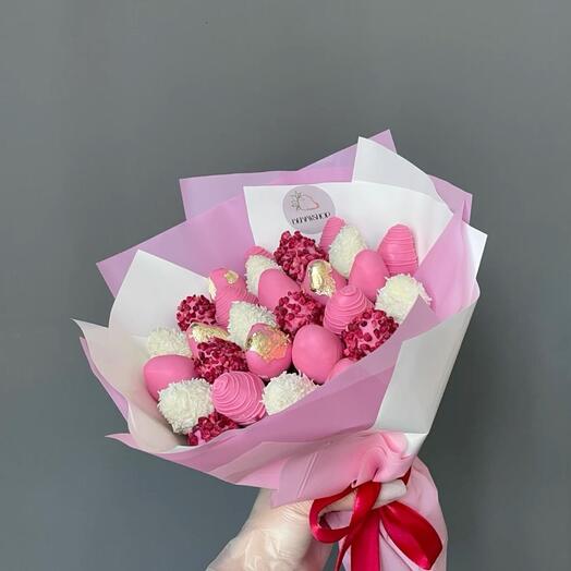 Букет из клубники в шоколаде «Berry Silk»