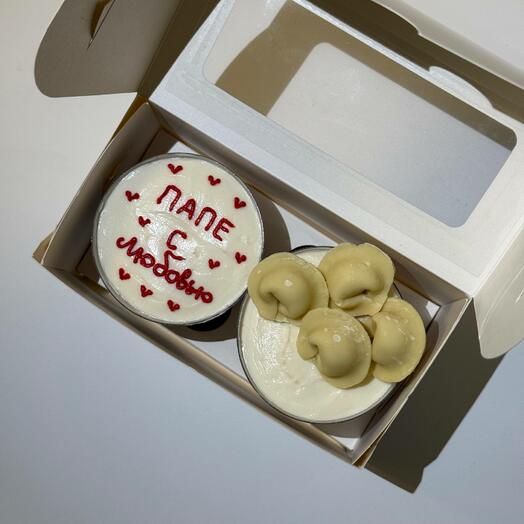 Набор трайфлов на день отца с пельменями, папе на день рождения или 23 февраля