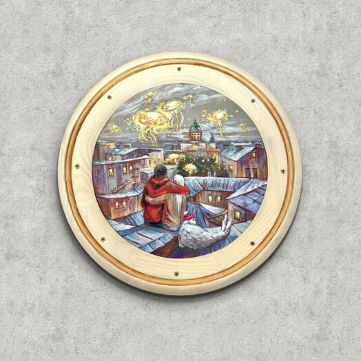 Картина МореНебо оригинал 20х20 см