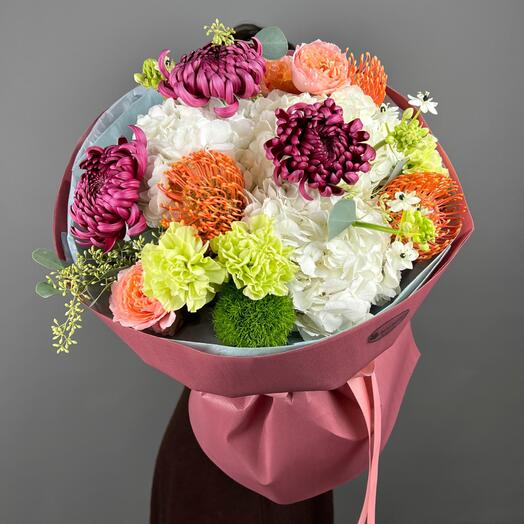 Цветы Букет Art Flowers Цитрусовый всплеск