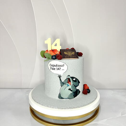 Торт на четырнадцатилетие. Торт паспорт. День рождение 14 лет. Торт молочная девочка
