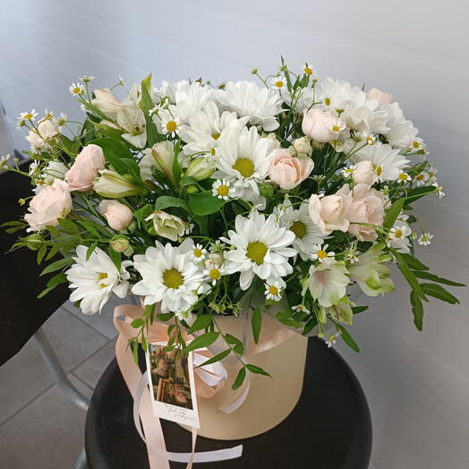 Коробочка с ромашками