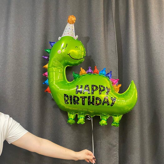 Шар воздушный " Динозаврик Happy Birthday" на день рождение