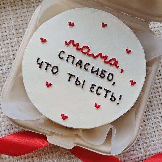 Бенто-торт "Мама, спасибо, то ты есть"