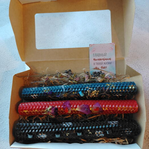 Свечи с травами, набор