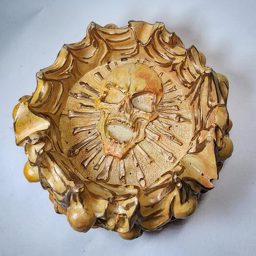 Пепельница-черепок "Солнечный желток"