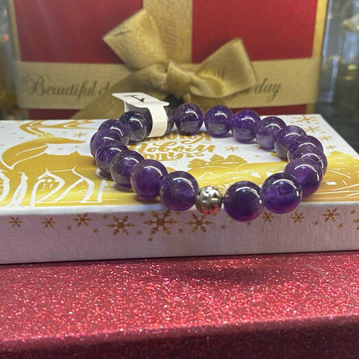 Браслет из натурального аметиста