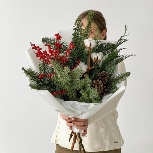 Пихта, ягоды, шишки