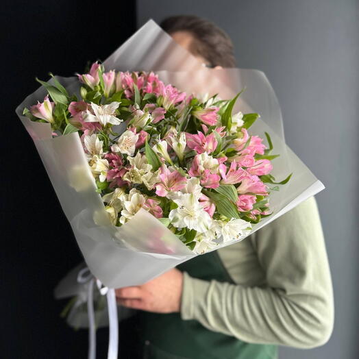 💐Монобукет "Стойкие чувства"/альстромерия /Цветы Уфа/Цветы в Уфе/Доставка цветов Уфа
