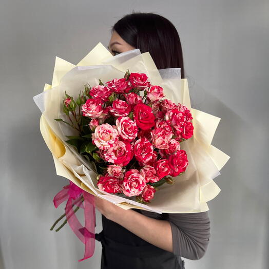 Фаер воркс️ кустовая спрей Роза🌹 5 веток