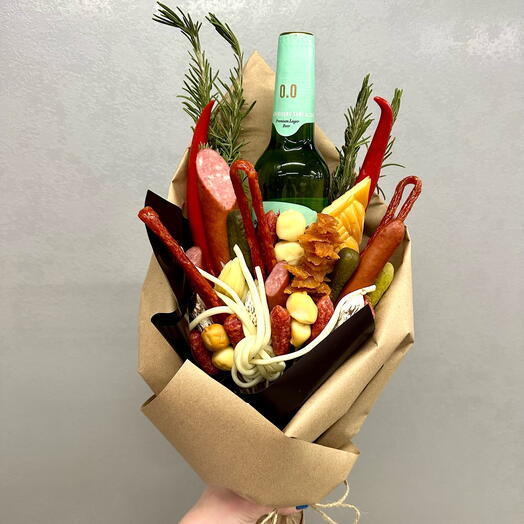 Мужской съедобный букет / Мясной букет