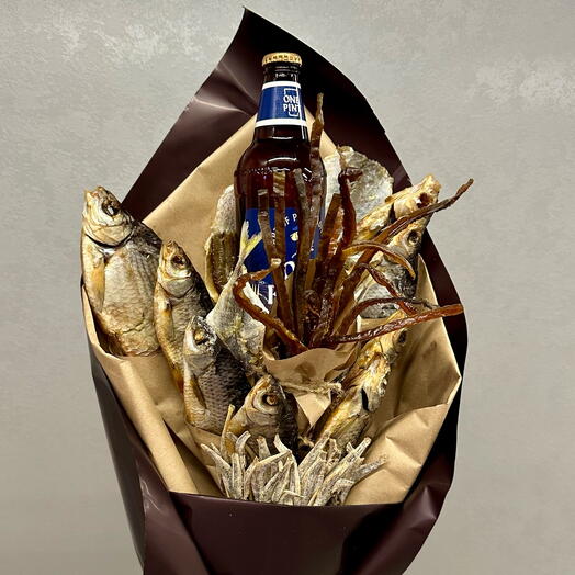 Мужской букет/ Букет из рыбы/Вкусный букет