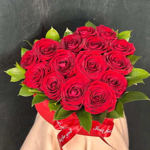 🌹Цветы в коробке сердцем