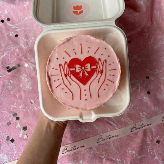 Бенто торт на День Святого Валентина Валентинка, коллекция «14 февраля»