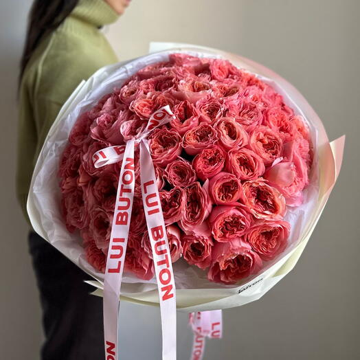 Букет "51 пионовидных роз Pink Expression"